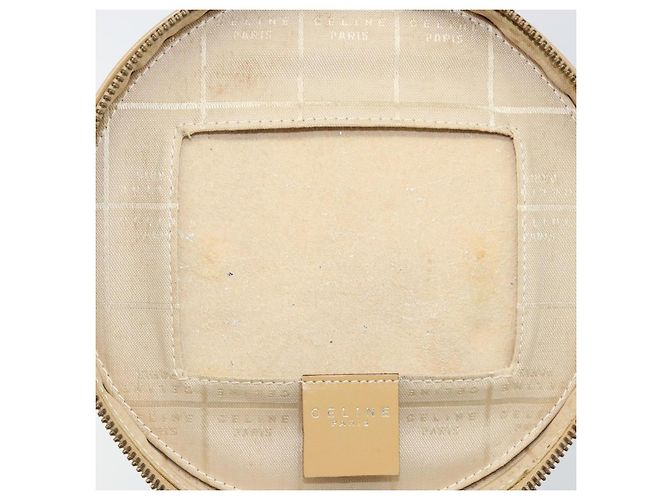 Céline Pochette Vanity in pelle metal beige oro Auth bs29414 D'oro - vista 20