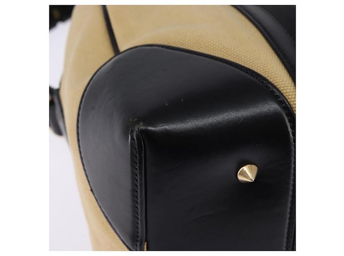 Borsa a Mano GIVENCHY Lucrezia in Tela e Pelle 2 in 1 Beige Oro Auth SW1524 D'oro - vista 15