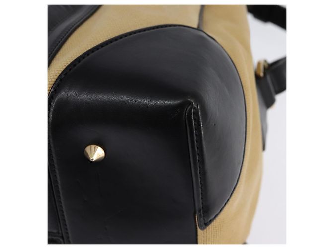 Borsa a Mano GIVENCHY Lucrezia in Tela e Pelle 2 in 1 Beige Oro Auth SW1524 D'oro - vista 16