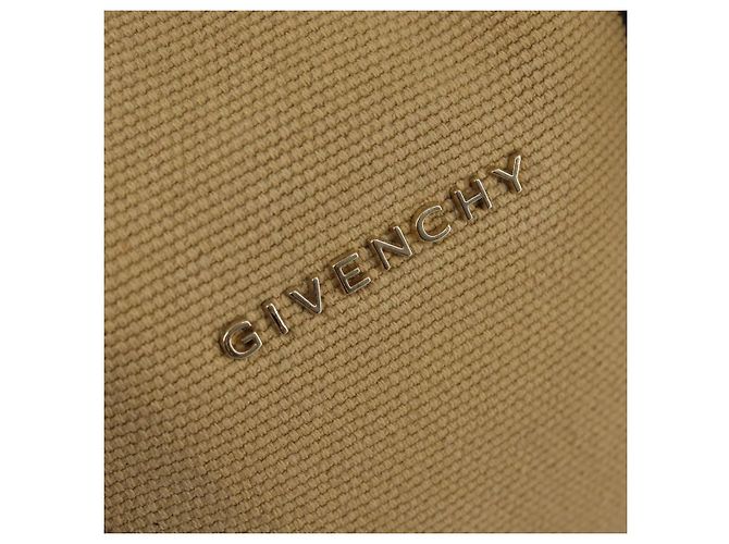 Borsa a Mano GIVENCHY Lucrezia in Tela e Pelle 2 in 1 Beige Oro Auth SW1524 D'oro - vista 18