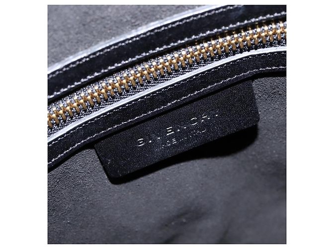 Borsa a Mano GIVENCHY Lucrezia in Tela e Pelle 2 in 1 Beige Oro Auth SW1524 D'oro - vista 19