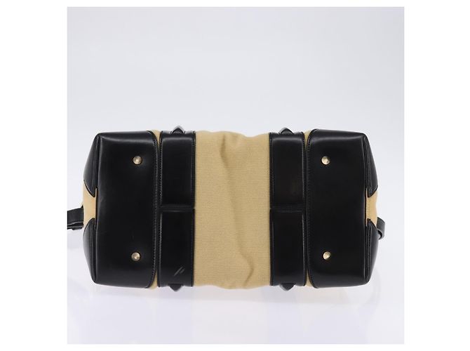 Borsa a Mano GIVENCHY Lucrezia in Tela e Pelle 2 in 1 Beige Oro Auth SW1524 D'oro - vista 5