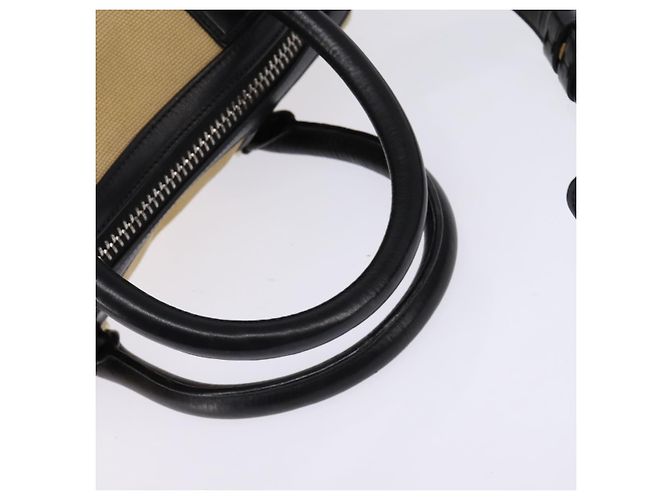 Borsa a Mano GIVENCHY Lucrezia in Tela e Pelle 2 in 1 Beige Oro Auth SW1524 D'oro - vista 7