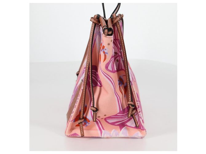 LOEWE Bolsa Tote Anagram de Lona Rosa Auth 134869M - vista 3