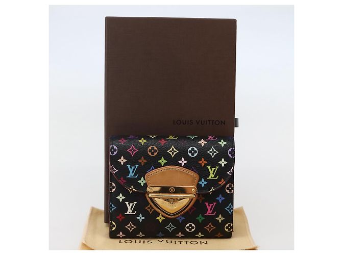 LOUIS VUITTON Monogram Multicolor Portefeuille Joy Wallet M60282 LV Auth 142354V Black - view 12