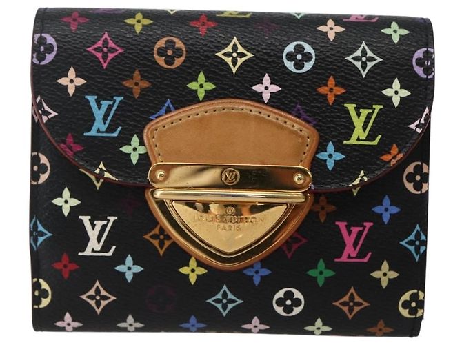 LOUIS VUITTON Monogram Multicolor Portefeuille Joy Wallet M60282 LV Auth 142354V Black - view 13