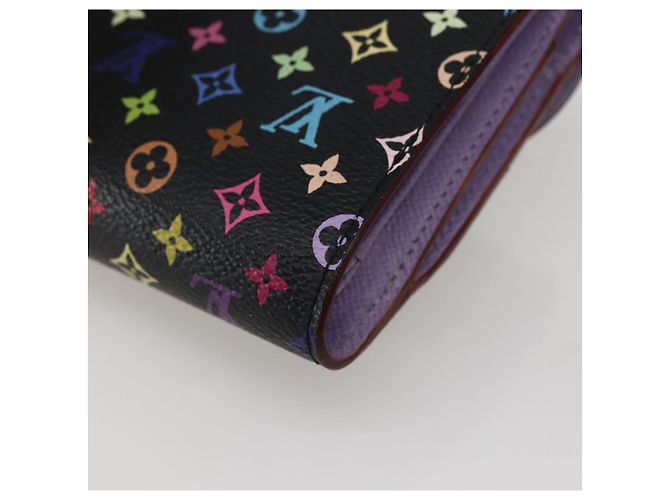 LOUIS VUITTON Monogram Multicolor Portefeuille Joy Wallet M60282 LV Auth 142354V Black - view 15