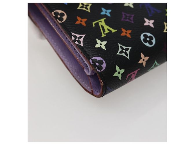 LOUIS VUITTON Monogram Multicolor Portefeuille Joy Wallet M60282 LV Auth 142354V Black - view 16