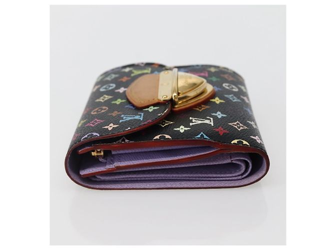 LOUIS VUITTON Monogram Multicolor Portefeuille Joy Wallet M60282 LV Auth 142354V Black - view 3