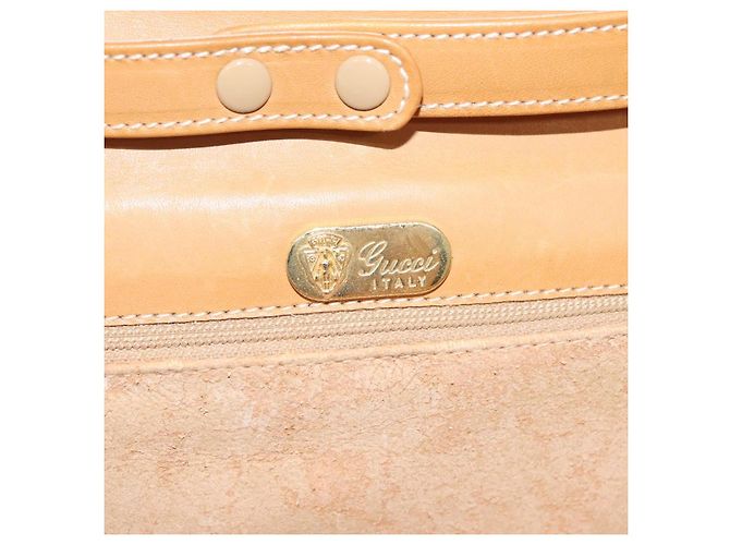 Gucci Borsa a Spalla con Catena Micro GG Supreme PVC Bianco Oro Auth BA3303 D'oro - vista 16
