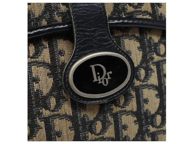 Borsa a Spalla in Tela Trotter Christian Dior Blu Auth ep6005 Blu navy - vista 15