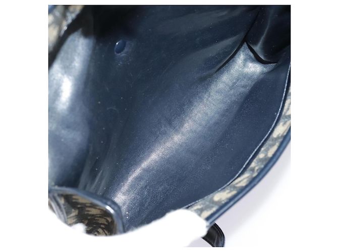 Borsa a Spalla in Tela Trotter Christian Dior Blu Auth ep6005 Blu navy - vista 18