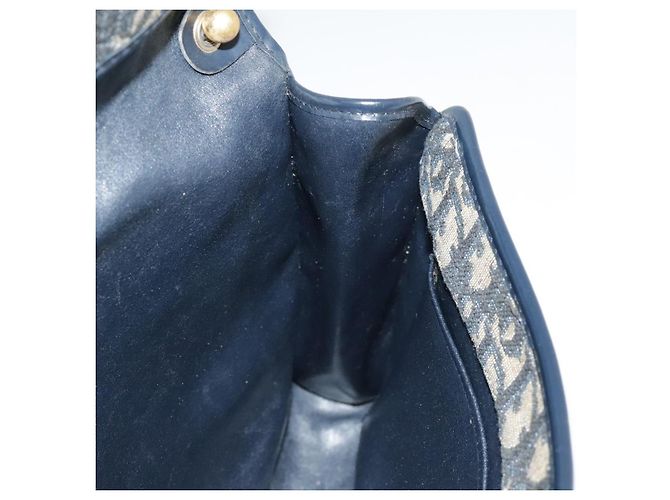Borsa a Spalla in Tela Trotter Christian Dior Blu Auth ep6005 Blu navy - vista 19