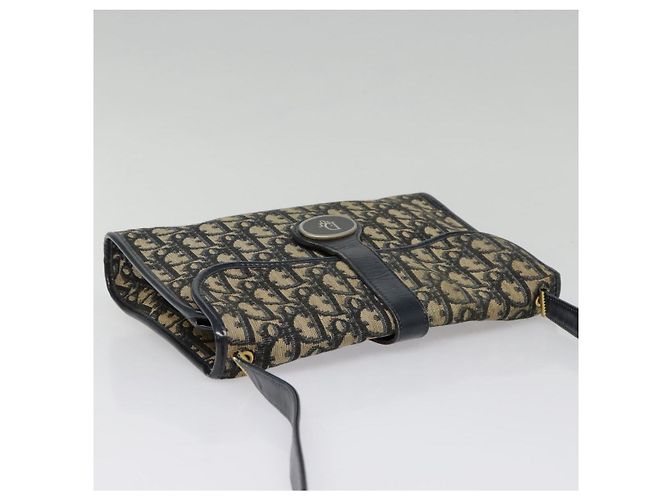 Borsa a Spalla in Tela Trotter Christian Dior Blu Auth ep6005 Blu navy - vista 6