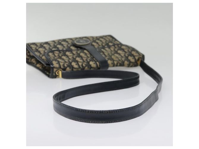 Borsa a Spalla in Tela Trotter Christian Dior Blu Auth ep6005 Blu navy - vista 7