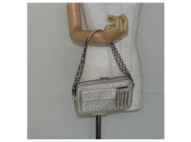LOUIS VUITTON Borsa a Spalla McKenna Monogram Shine Oro M92363 LV Auth hk3048 D'oro - vista 23
