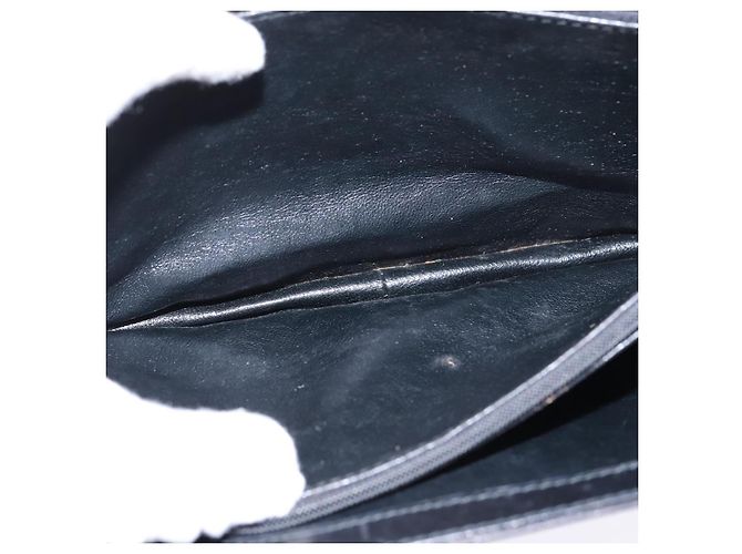 Céline Borsa a Spalla Celine C Sulky in Tela Nera e Oro Auth BA6371 Nero D'oro - vista 16