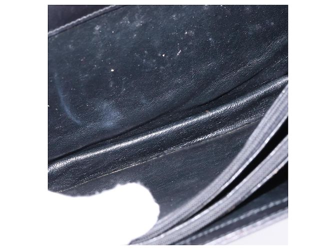 Céline Borsa a Spalla Celine C Sulky in Tela Nera e Oro Auth BA6371 Nero D'oro - vista 20