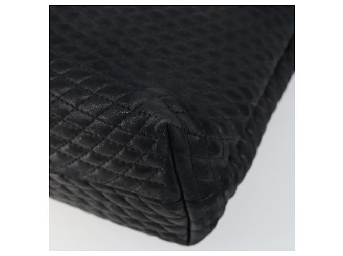BALLY Borsa a mano in pelle nera e oro Auth BA6133 Nero D'oro - vista 10