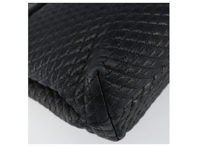 BALLY Borsa a mano in pelle nera e oro Auth BA6133 Nero D'oro - vista 11