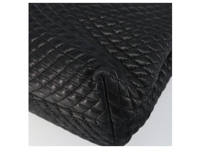 BALLY Borsa a mano in pelle nera e oro Auth BA6133 Nero D'oro - vista 12