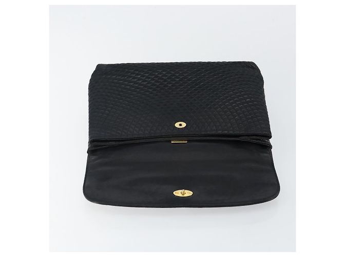 BALLY Borsa a mano in pelle nera e oro Auth BA6133 Nero D'oro - vista 15