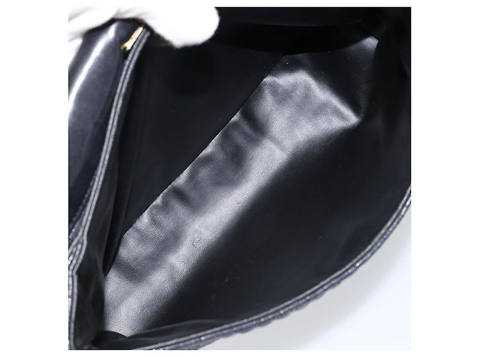BALLY Borsa a mano in pelle nera e oro Auth BA6133 Nero D'oro - vista 17