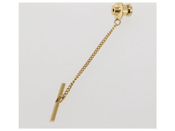Gemelli e spilla per cravatta Christian Dior in metallo dorato Auth 142069 D'oro - vista 10