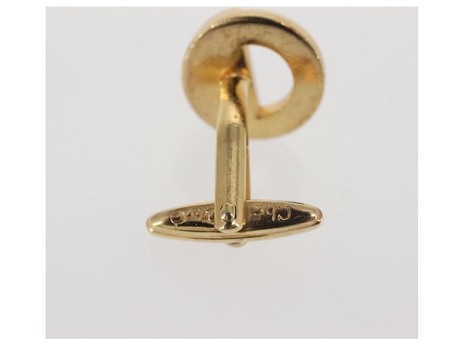 Gemelli e spilla per cravatta Christian Dior in metallo dorato Auth 142069 D'oro - vista 4