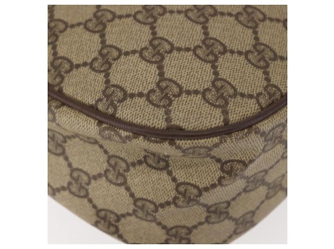 Borsa a Spalla Gucci GG Supreme Web Sherry Line PVC Beige 89 02 077 Auth BA6200 D'oro - vista 12