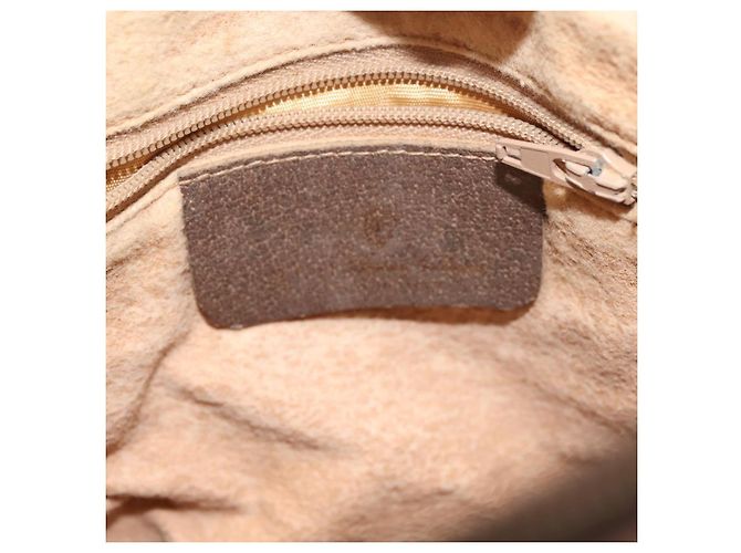 Borsa a Spalla Gucci GG Supreme Web Sherry Line PVC Beige 89 02 077 Auth BA6200 D'oro - vista 16