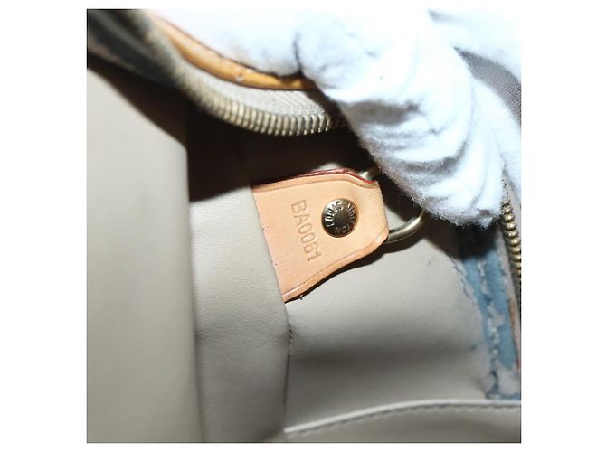 LOUIS VUITTON Bolso de Mano Tompkins Square Monogram Vernis Beige M91149 Auth hk3021 - vista 12