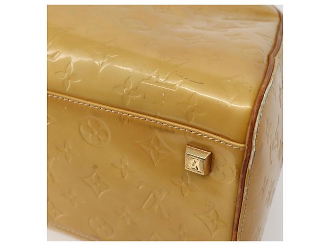 LOUIS VUITTON Bolso de Mano Tompkins Square Monogram Vernis Beige M91149 Auth hk3021 - vista 17