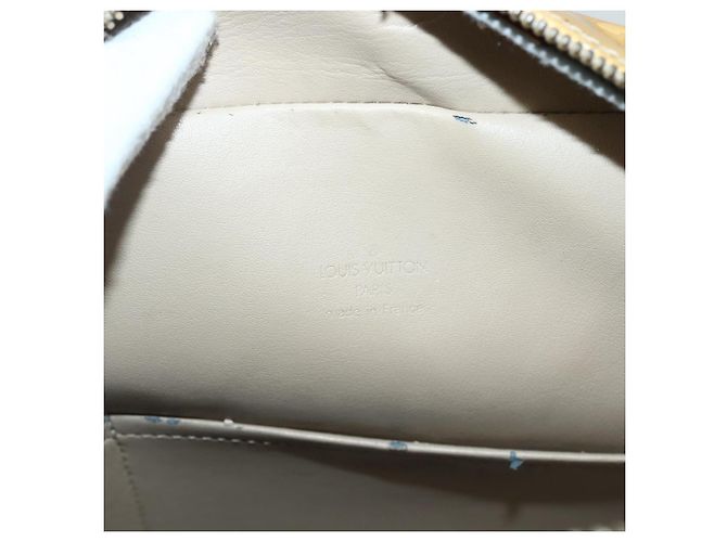 LOUIS VUITTON Bolso de Mano Tompkins Square Monogram Vernis Beige M91149 Auth hk3021 - vista 20
