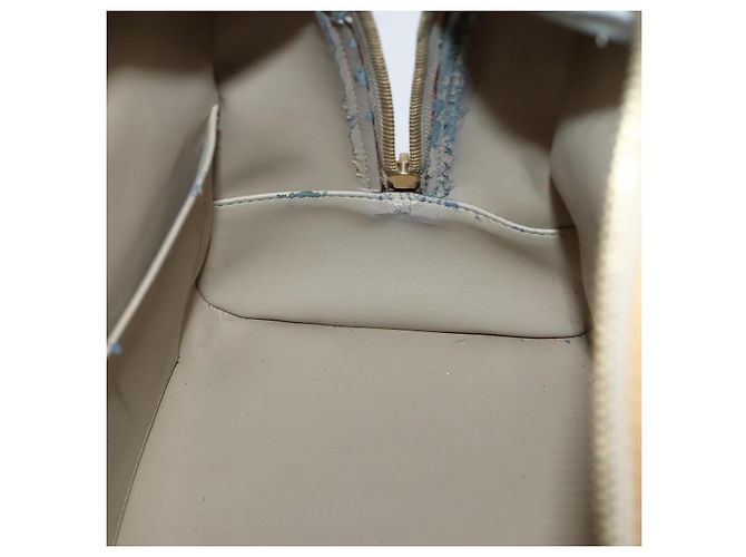LOUIS VUITTON Bolso de Mano Tompkins Square Monogram Vernis Beige M91149 Auth hk3021 - vista 21