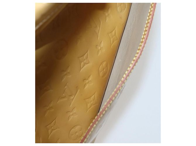 LOUIS VUITTON Bolso de Mano Tompkins Square Monogram Vernis Beige M91149 Auth hk3021 - vista 23