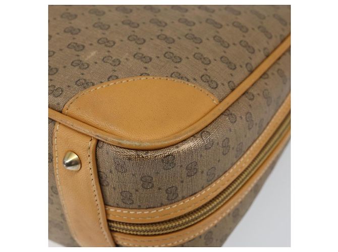 Gucci Borsa a mano Micro GG Supreme in PVC beige e oro 000 94 0030 Auth BA6124 D'oro - vista 10