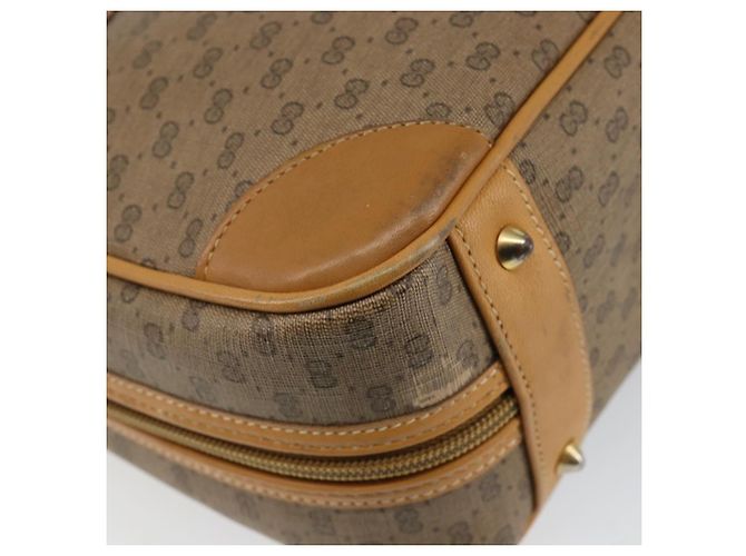 Gucci Borsa a mano Micro GG Supreme in PVC beige e oro 000 94 0030 Auth BA6124 D'oro - vista 13