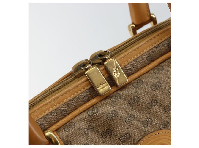 Gucci Borsa a mano Micro GG Supreme in PVC beige e oro 000 94 0030 Auth BA6124 D'oro - vista 14