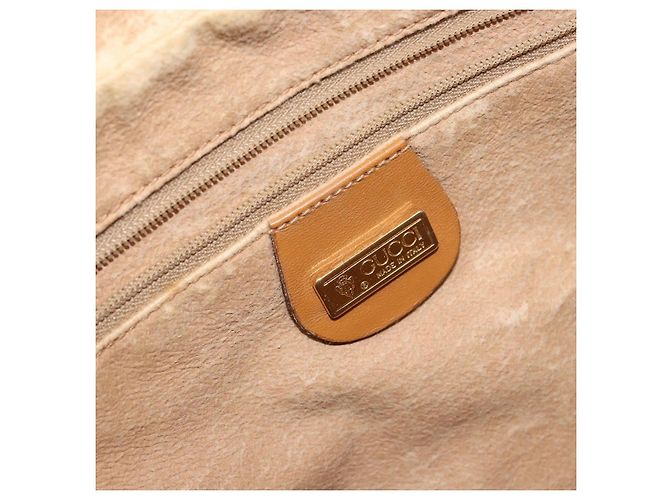 Gucci Borsa a mano Micro GG Supreme in PVC beige e oro 000 94 0030 Auth BA6124 D'oro - vista 16