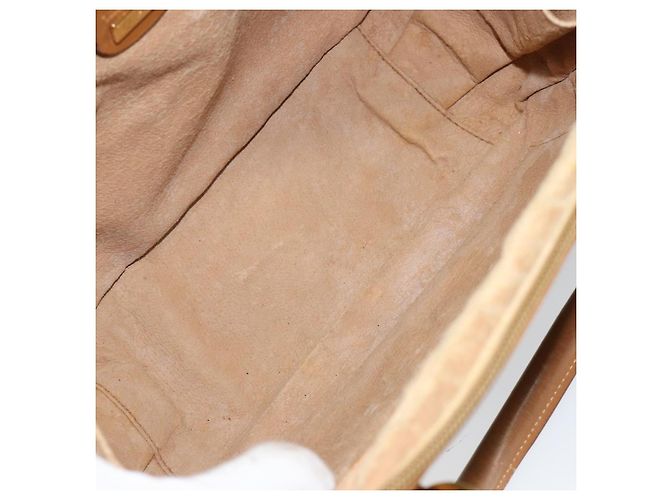 Gucci Borsa a mano Micro GG Supreme in PVC beige e oro 000 94 0030 Auth BA6124 D'oro - vista 17