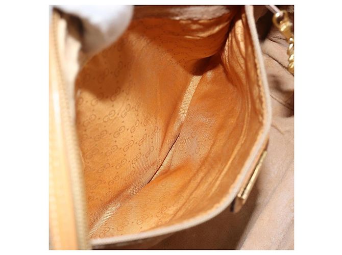 Gucci Borsa a mano Micro GG Supreme in PVC beige e oro 000 94 0030 Auth BA6124 D'oro - vista 20