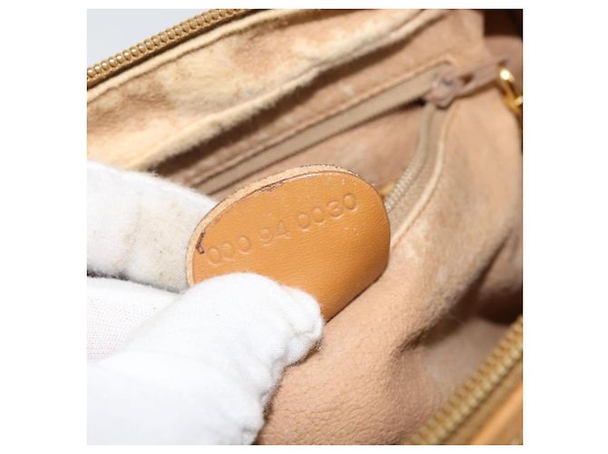 Gucci Borsa a mano Micro GG Supreme in PVC beige e oro 000 94 0030 Auth BA6124 D'oro - vista 22