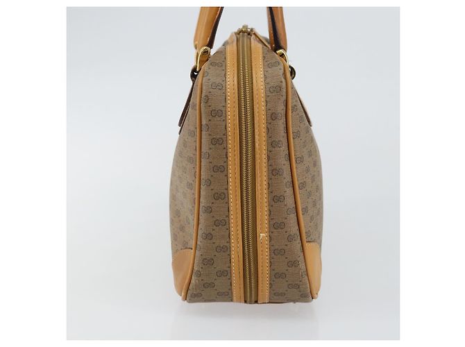 Gucci Borsa a mano Micro GG Supreme in PVC beige e oro 000 94 0030 Auth BA6124 D'oro - vista 4