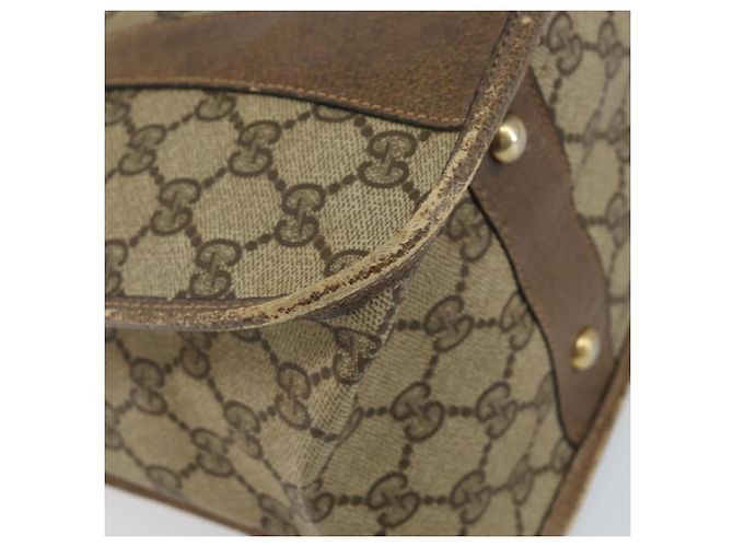 Borsa Gucci GG Supreme Web Sherry Line PVC Beige 58 02 039 Auth th6355 - vista 13