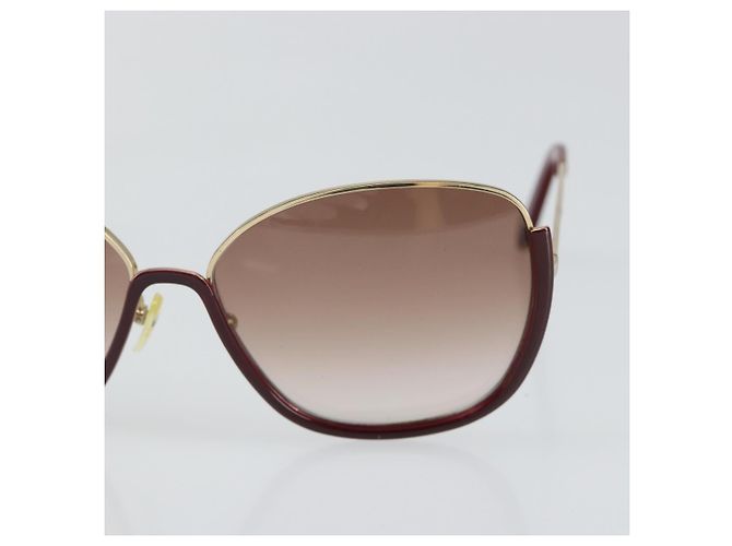 Chloé Gafas de sol Chloe Plástico Oro Auth BA5378 Dorado - vista 7