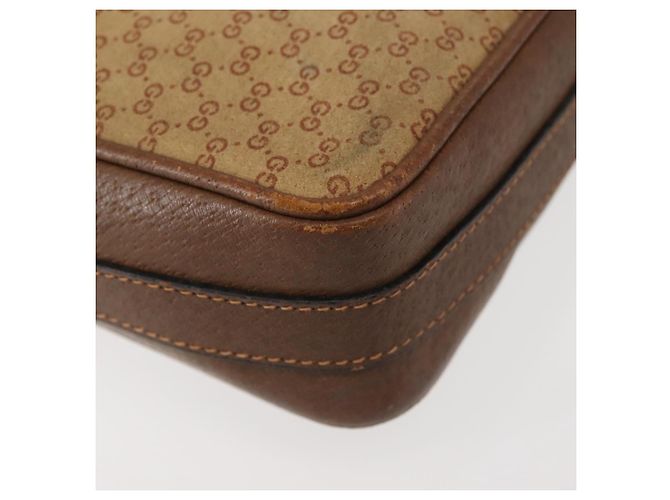 Borsa a Spalla in Tela Micro GG Gucci Suede Beige Oro Auth BA6442 D'oro - vista 10