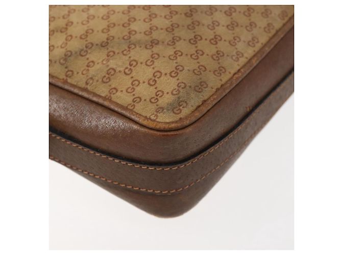 Borsa a Spalla in Tela Micro GG Gucci Suede Beige Oro Auth BA6442 D'oro - vista 12
