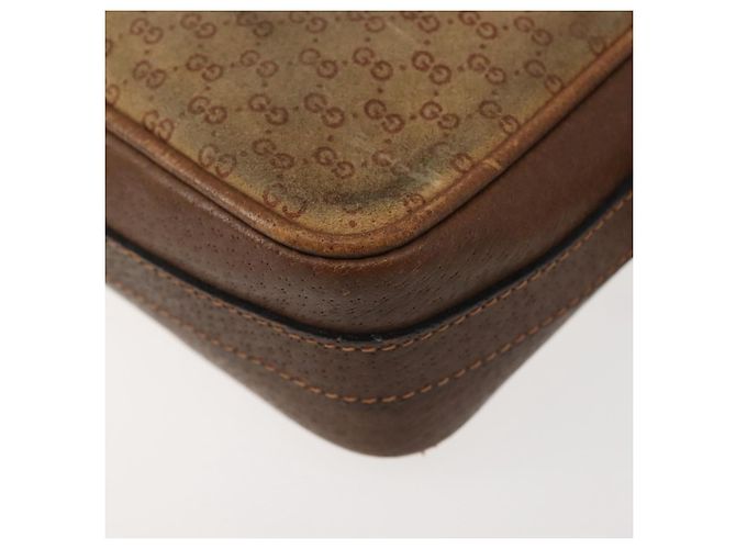 Borsa a Spalla in Tela Micro GG Gucci Suede Beige Oro Auth BA6442 D'oro - vista 13