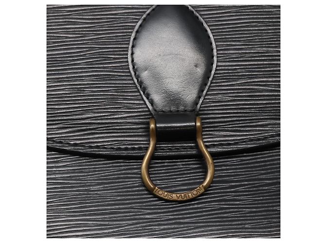 LOUIS VUITTON Sac Saint Cloud GM en Épi Monogram Noir M52192 Auth LV 144110 - vue 14